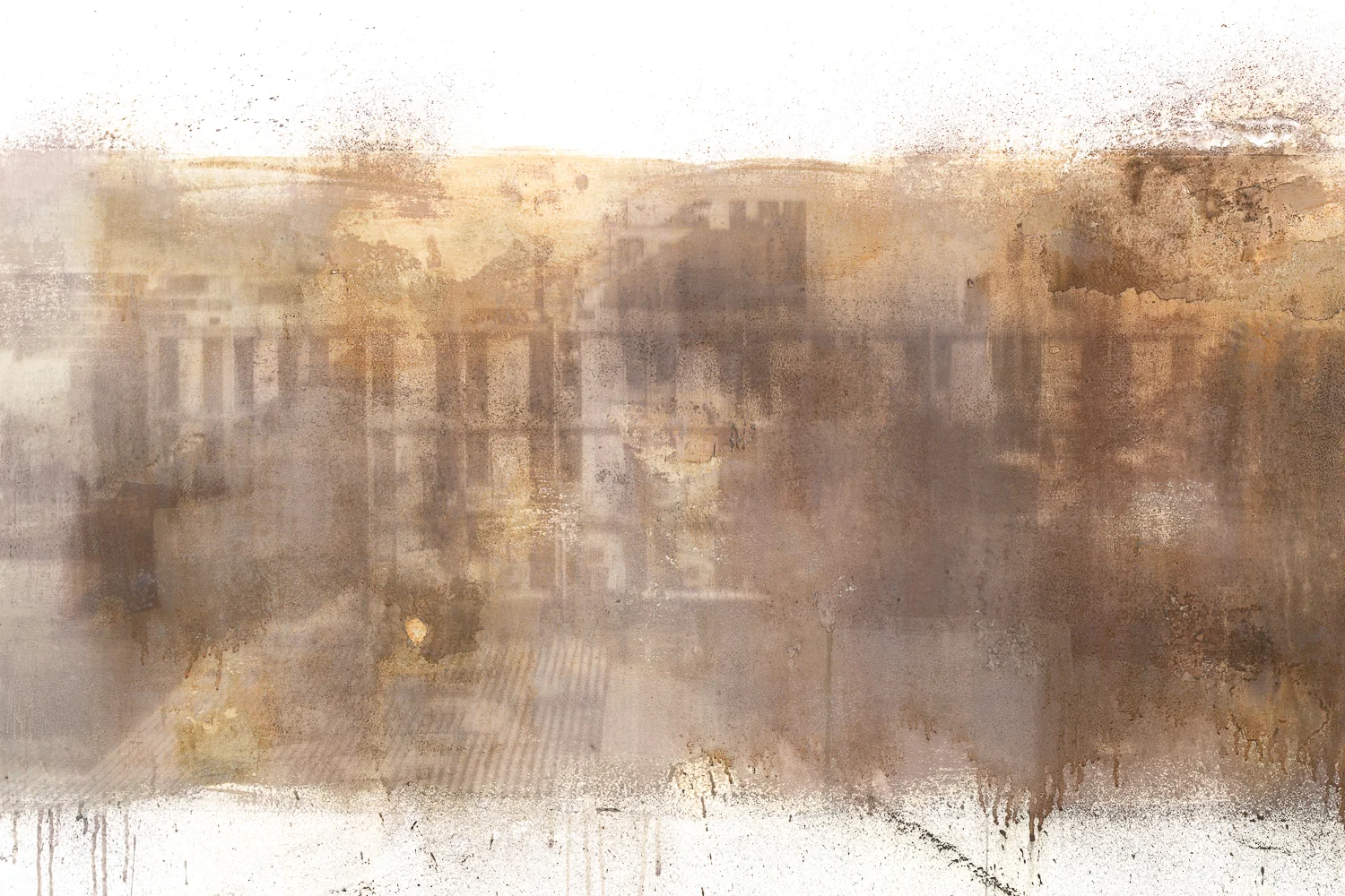 Eilat St., Tel Aviv (detail), photographic print on wall, 2017