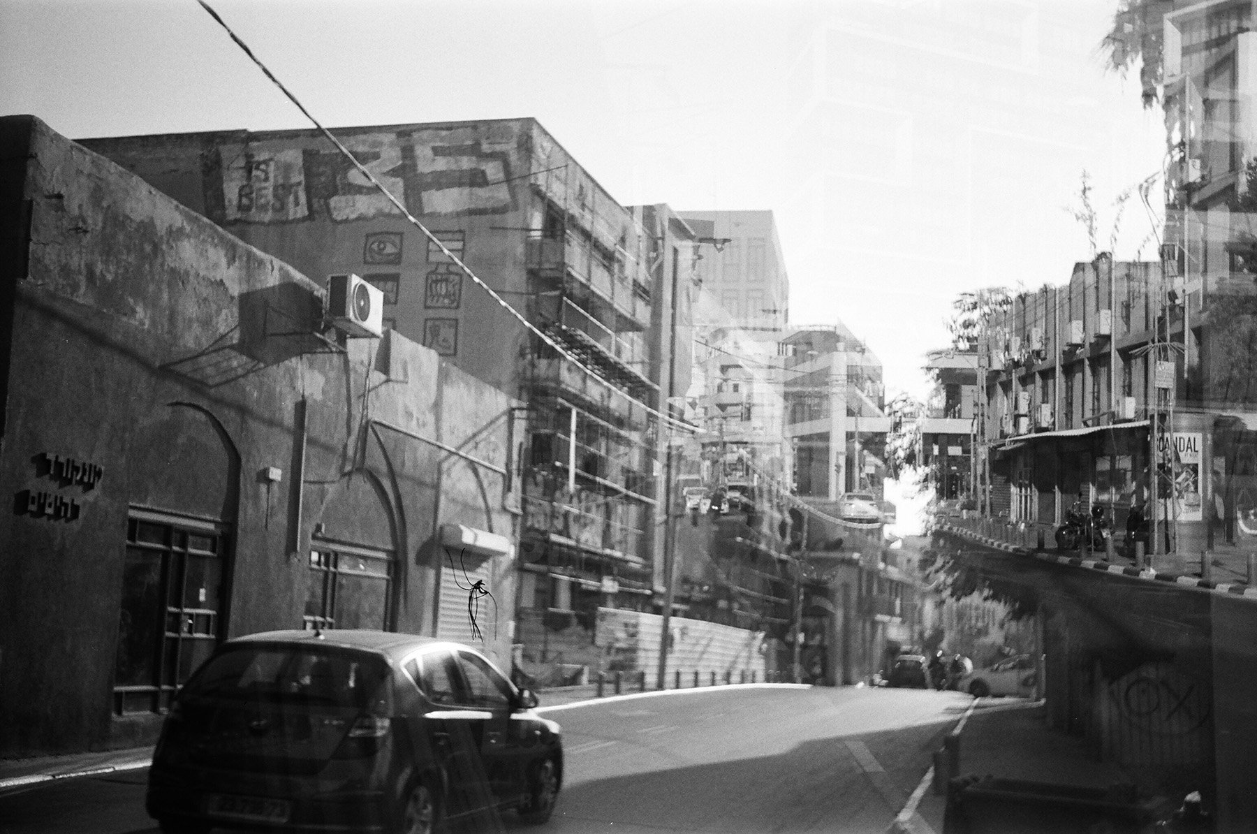 Yafo Road, Tel-Aviv, Israel, 2018, Smena 8,  Adox Silvermax