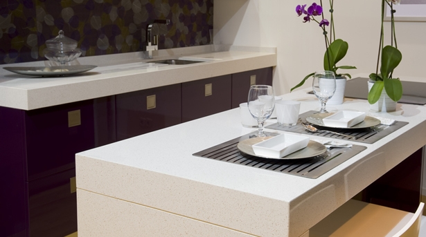 Quartz worktops, such as Silestone and Compaq