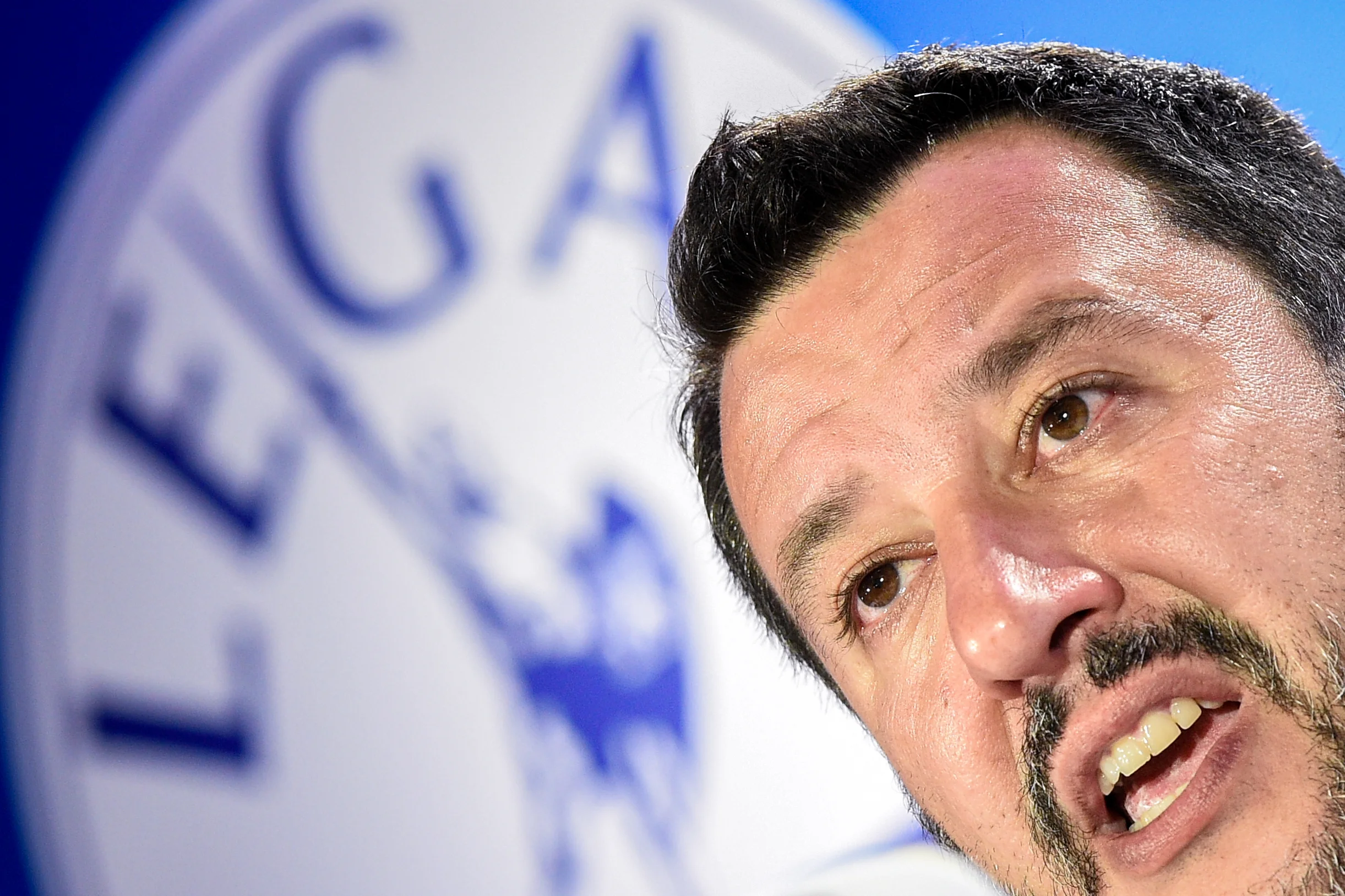 Italian Deputy Prime Minister and leader of far-right League party Matteo Salvini speaks during his European Parliament election night event in Milan, Italy, May 27, 2019.