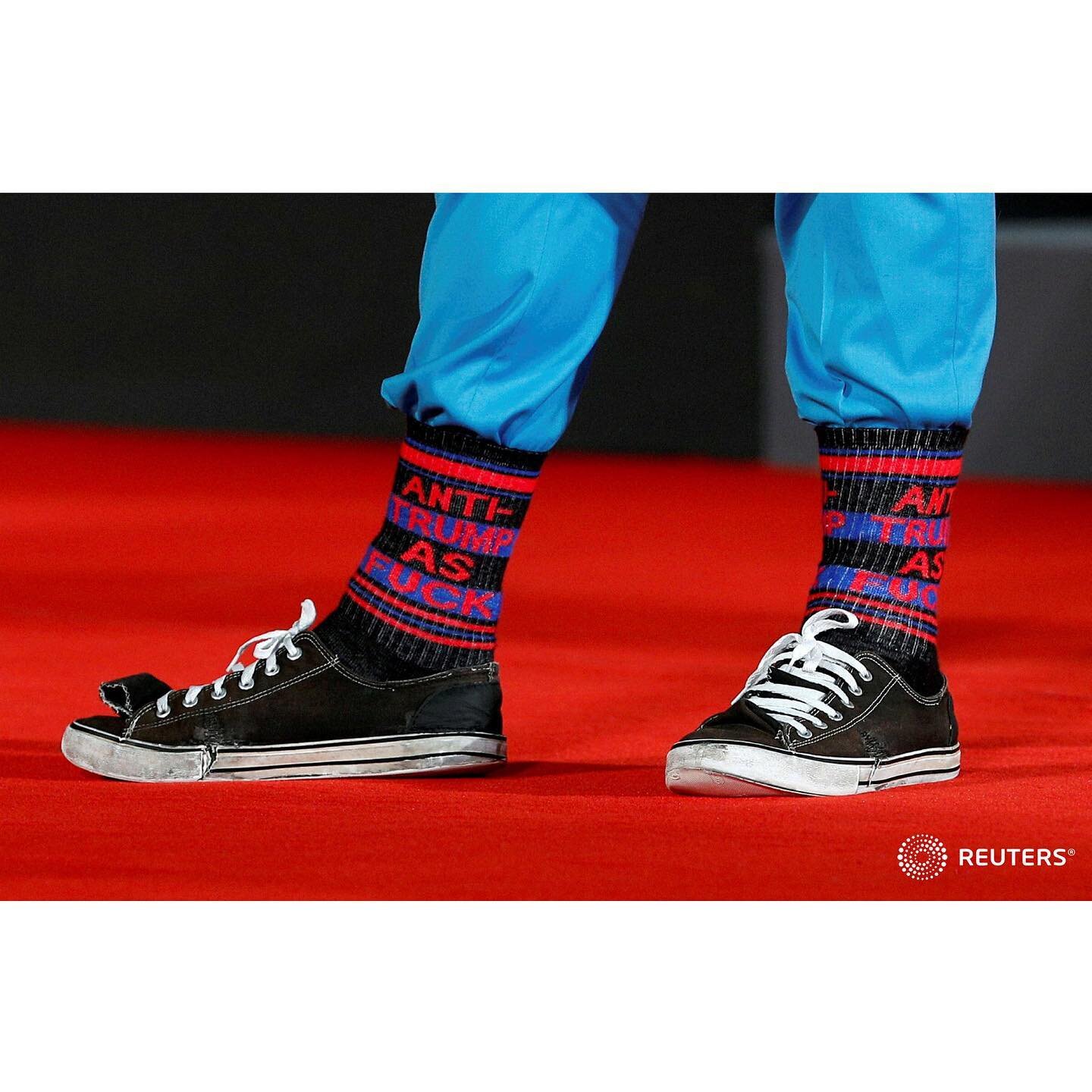 The 77th Venice Film Festival - Screening of the film &quot;Run Hide Fight&quot; out of competition - Red Carpet Arrivals - Venice, Italy, September 10, 2020 - The shoes and socks of actor Joel Michaely are seen in detail as he poses. 
.
.
.
.
.
#Ita