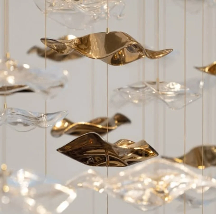 A study in movement and light ✨

Sculptural forms cascading through space, reflecting warmth and fluidity - creating powerful quiet drama.

#HHD #hennesseyhousedesign #SculpturalLighting #bespokeinteriors #interiordesign