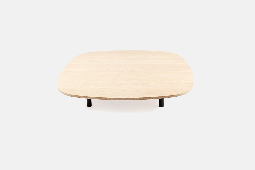 Rounded Square Coffee Table Objekten, Birch Ply Coffee Table