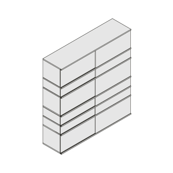 Regular unit x3 / Small additional unit x3