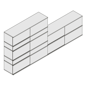 Regular unit x5 / Small additional unit x2