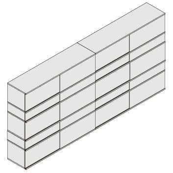 Regular unit x6 / Small additional unit x4