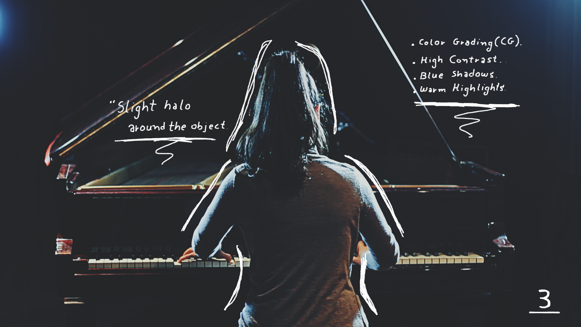 Step 3: Color Grading, to set the right mood.