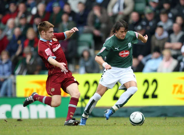 Red headed JOC playing for Burnley 