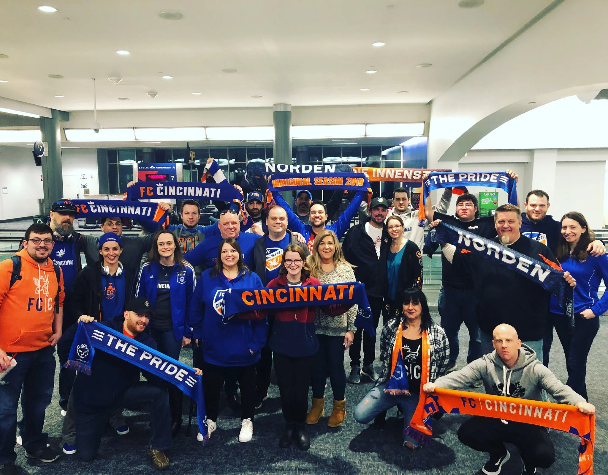 FCC fans represented in force on the road across the country.