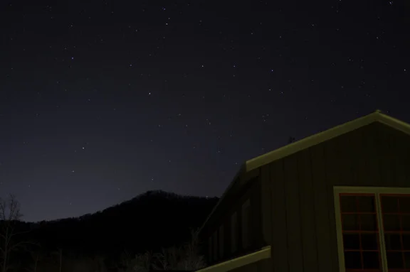 Sugarboo Farms at night