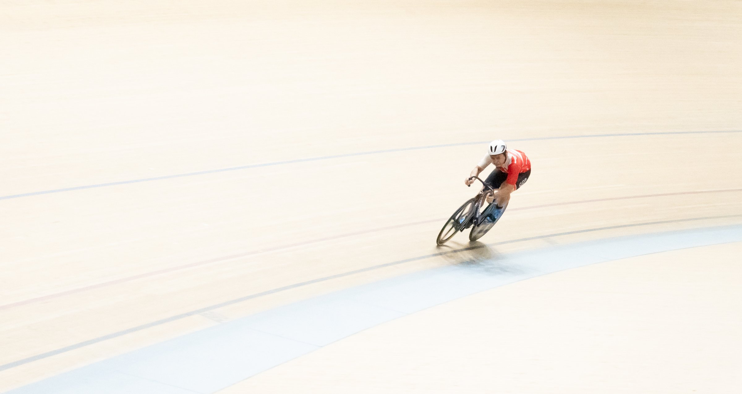 A Singaporean Cyclist at the Velodrome Iskandar Puteri in Malaysia.