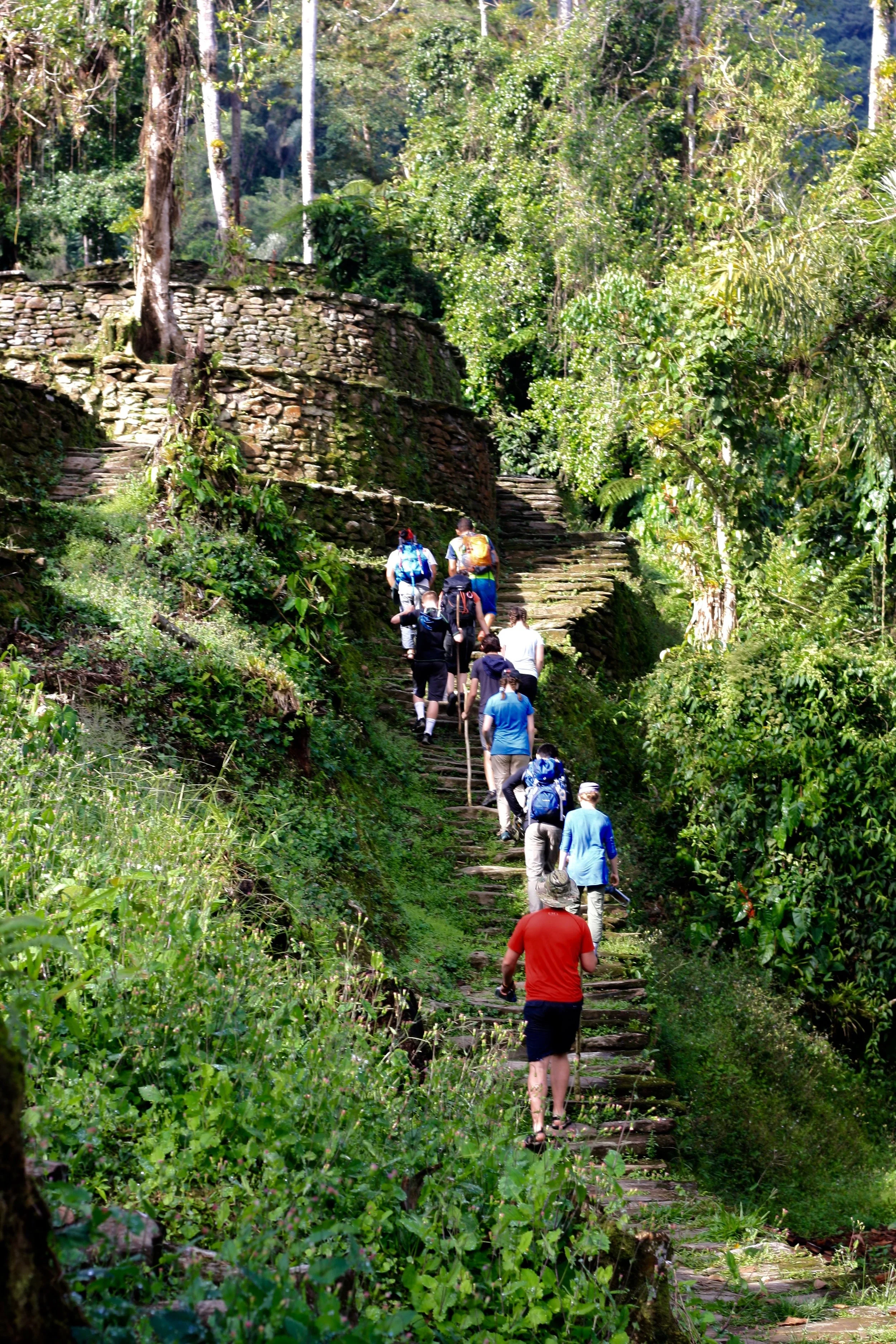 The stairs leading to the Lost City.