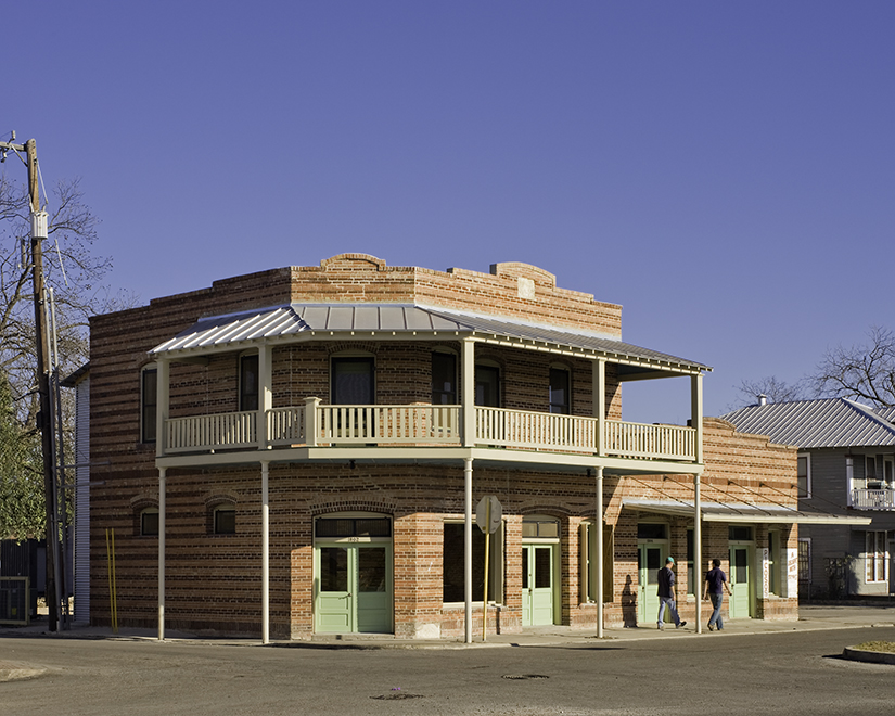 Rehabilitation of historic building facade, "El Picoso", San Antonio, Texas, 2008. Photo by Chris Cooper Photography