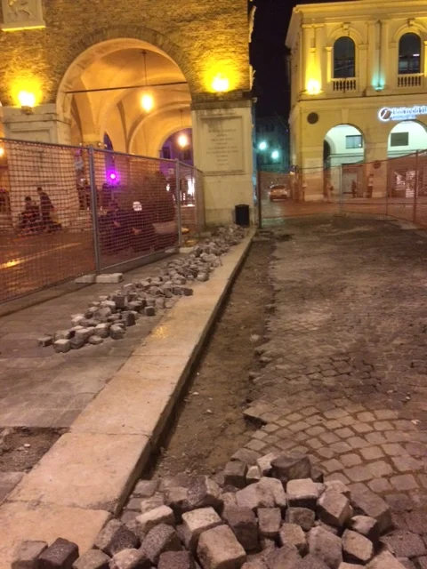 Ripristino pavimentazione Piazza dei Signori 