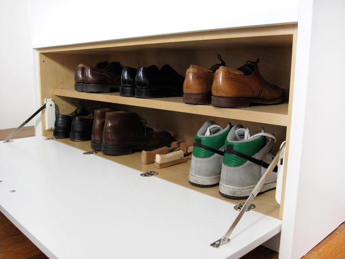 Custom shoe storage