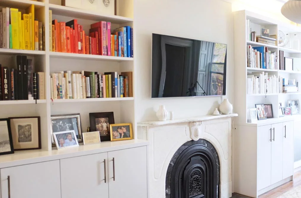 White built-ins