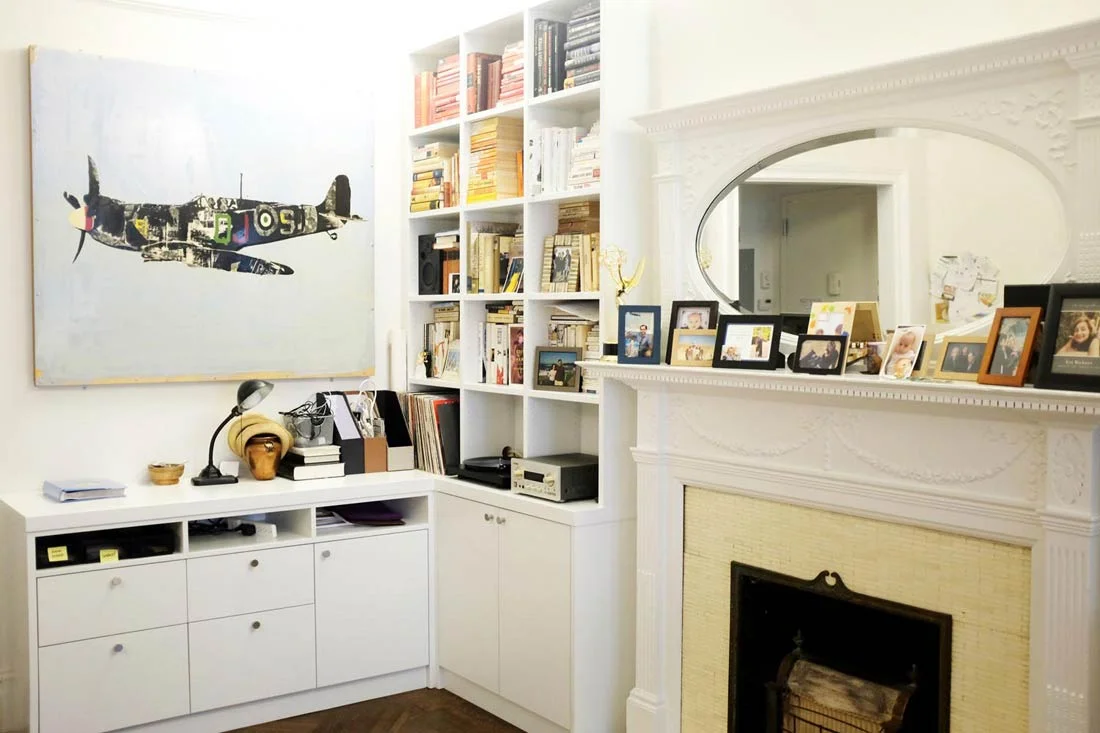 Corner cabinets + shelves
