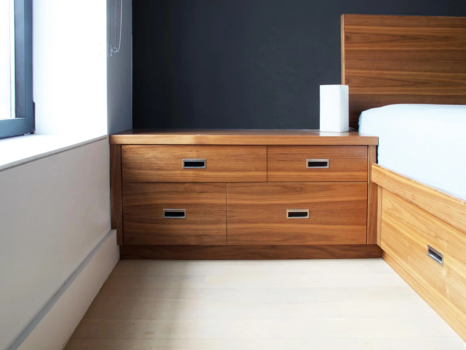 Walnut built-in