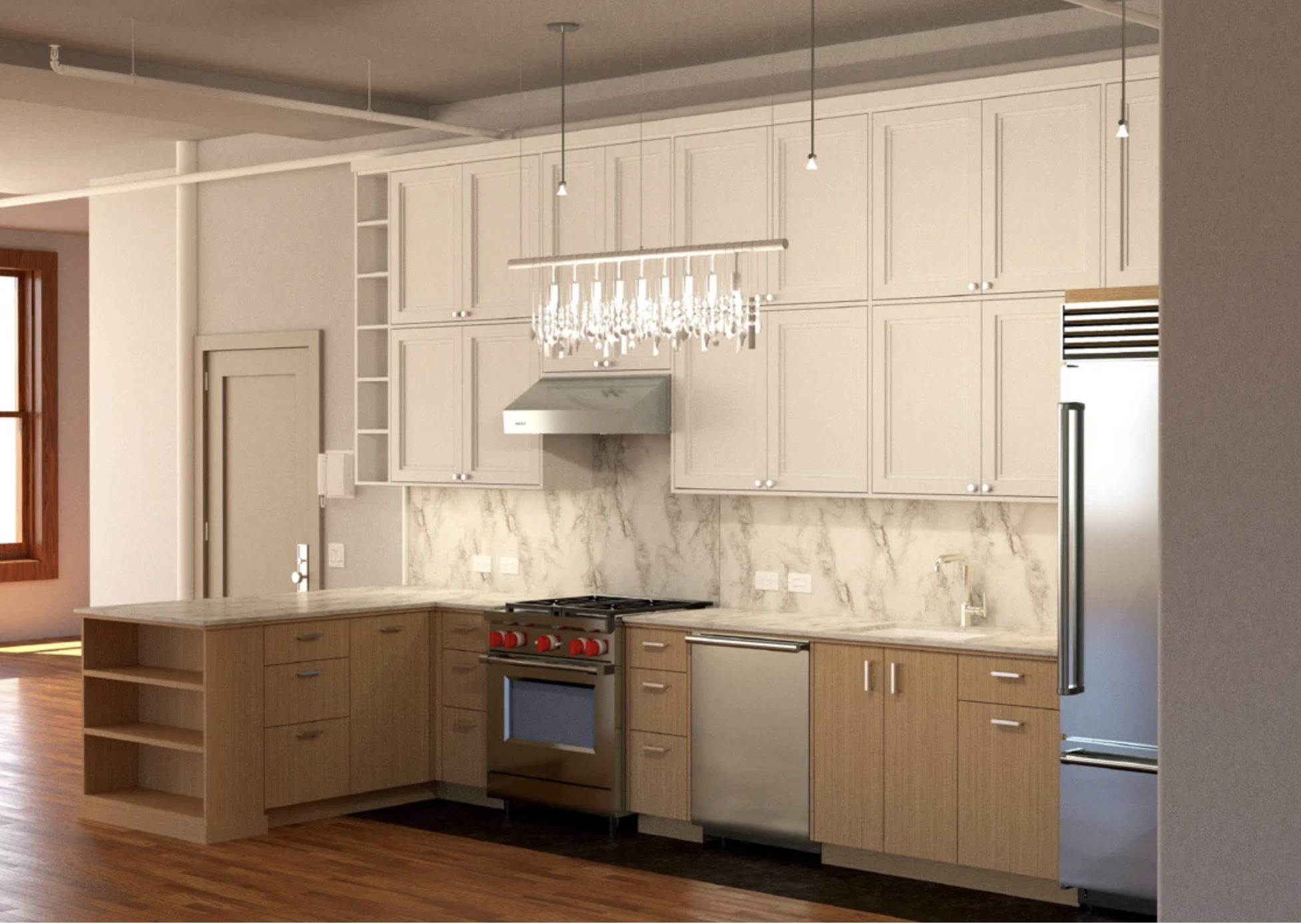 Two-toned kitchen