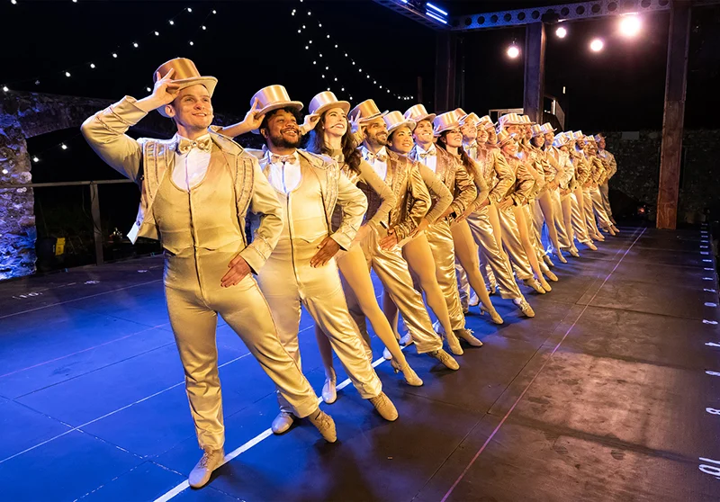 A chorus line