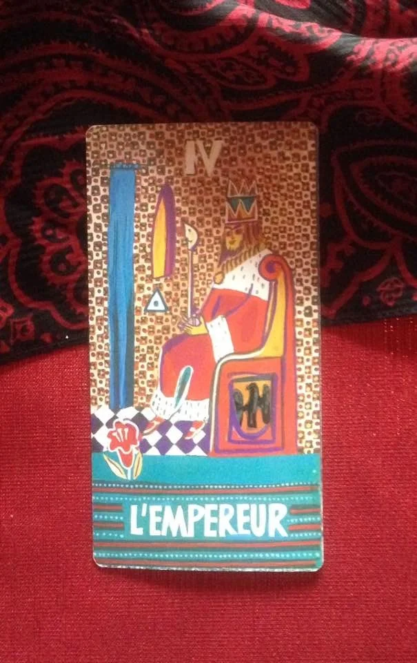 This card is from the Piatnik Wien deck, also known as the Pointner deck, after the artist Rudolph Pointner. It was published in Austria in 1974.