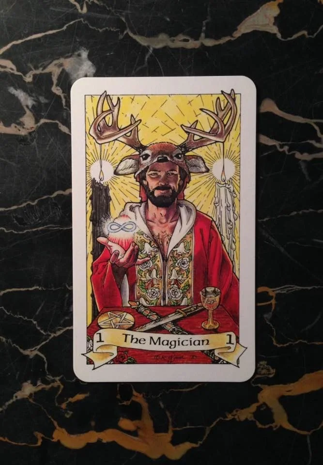 This card is from the Robin Wood deck, published in 1991.