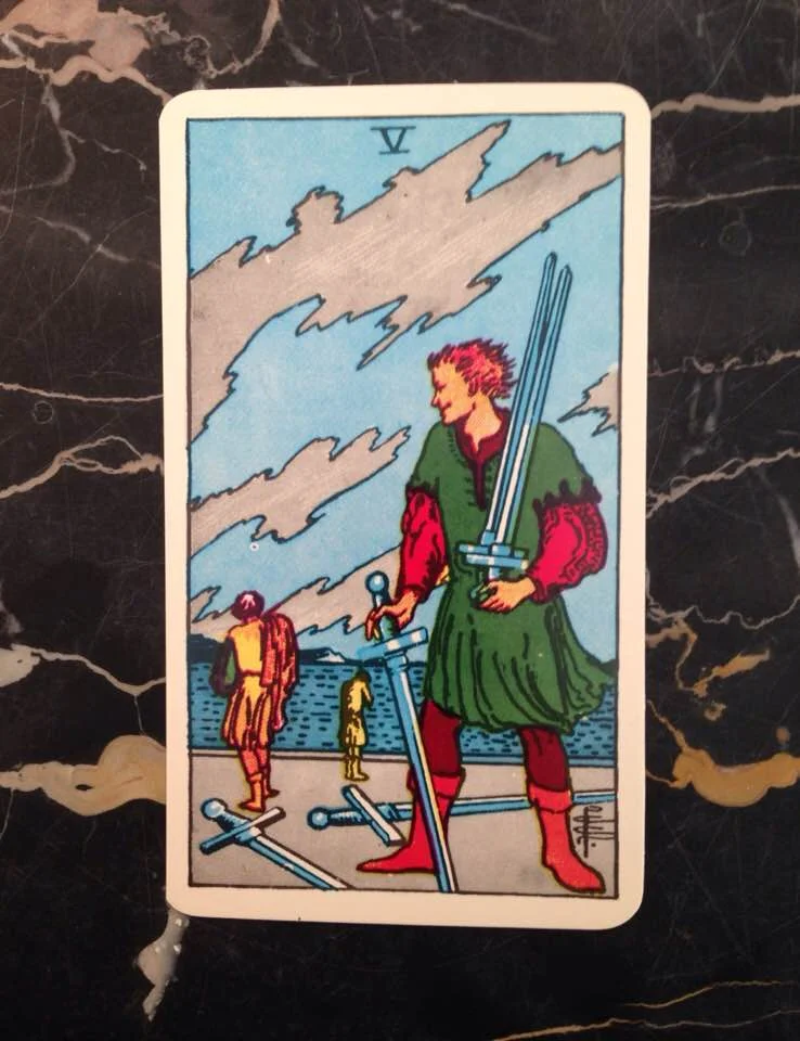 This card is from the Rider-Waite deck, published in 1910.