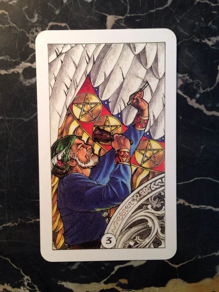 This card is from the Robin Wood deck, published in 1991.