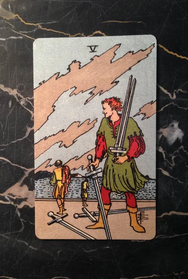This card is from the Borderless edition of the Rider-Waite deck, from 1909.