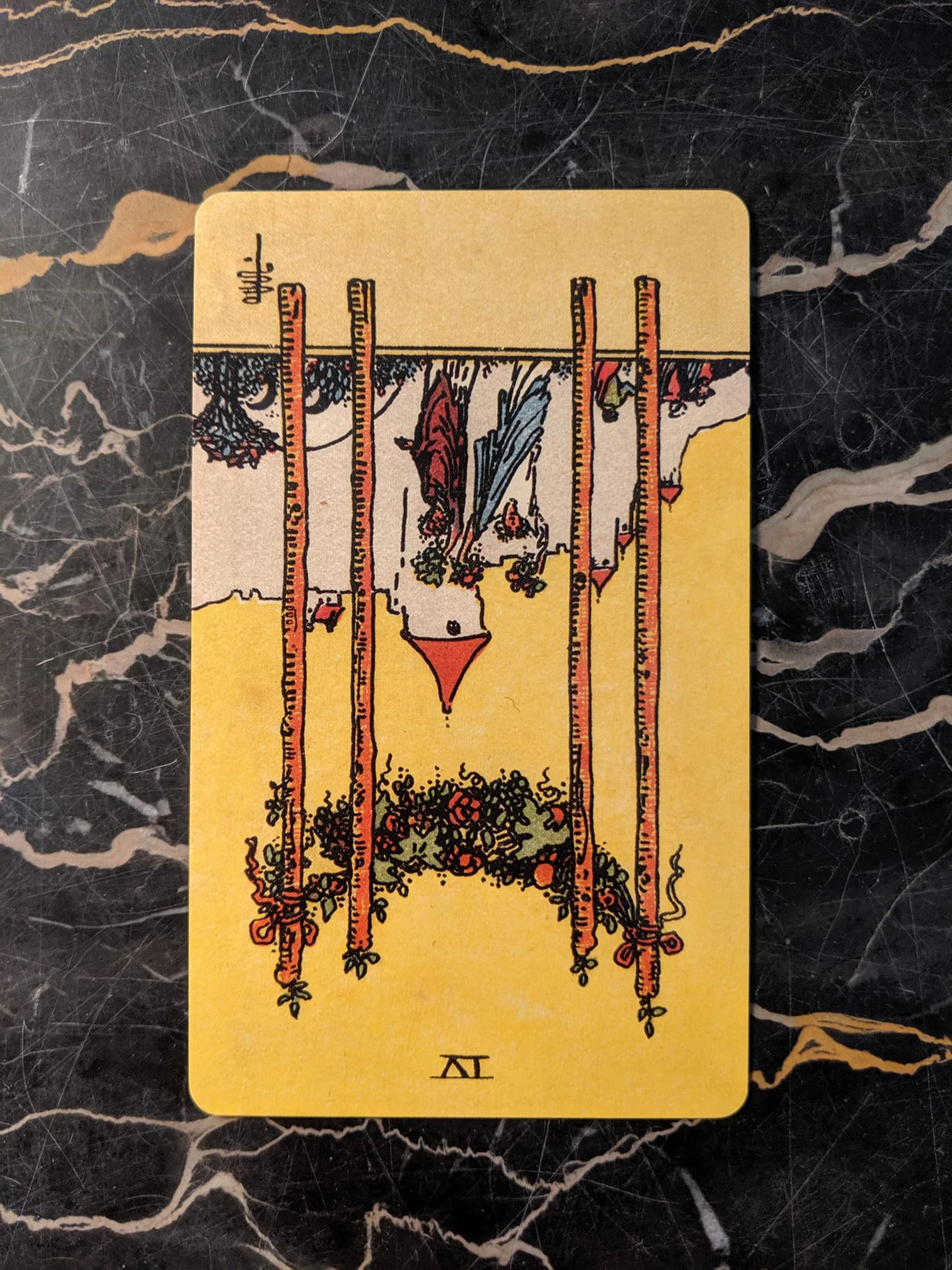 This card is from the Rider-Waite deck, borderless edition.
