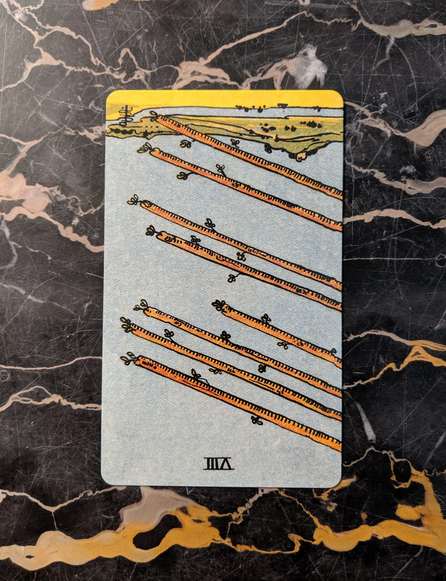 This card is from the Rider-Waite deck, borderless edition.