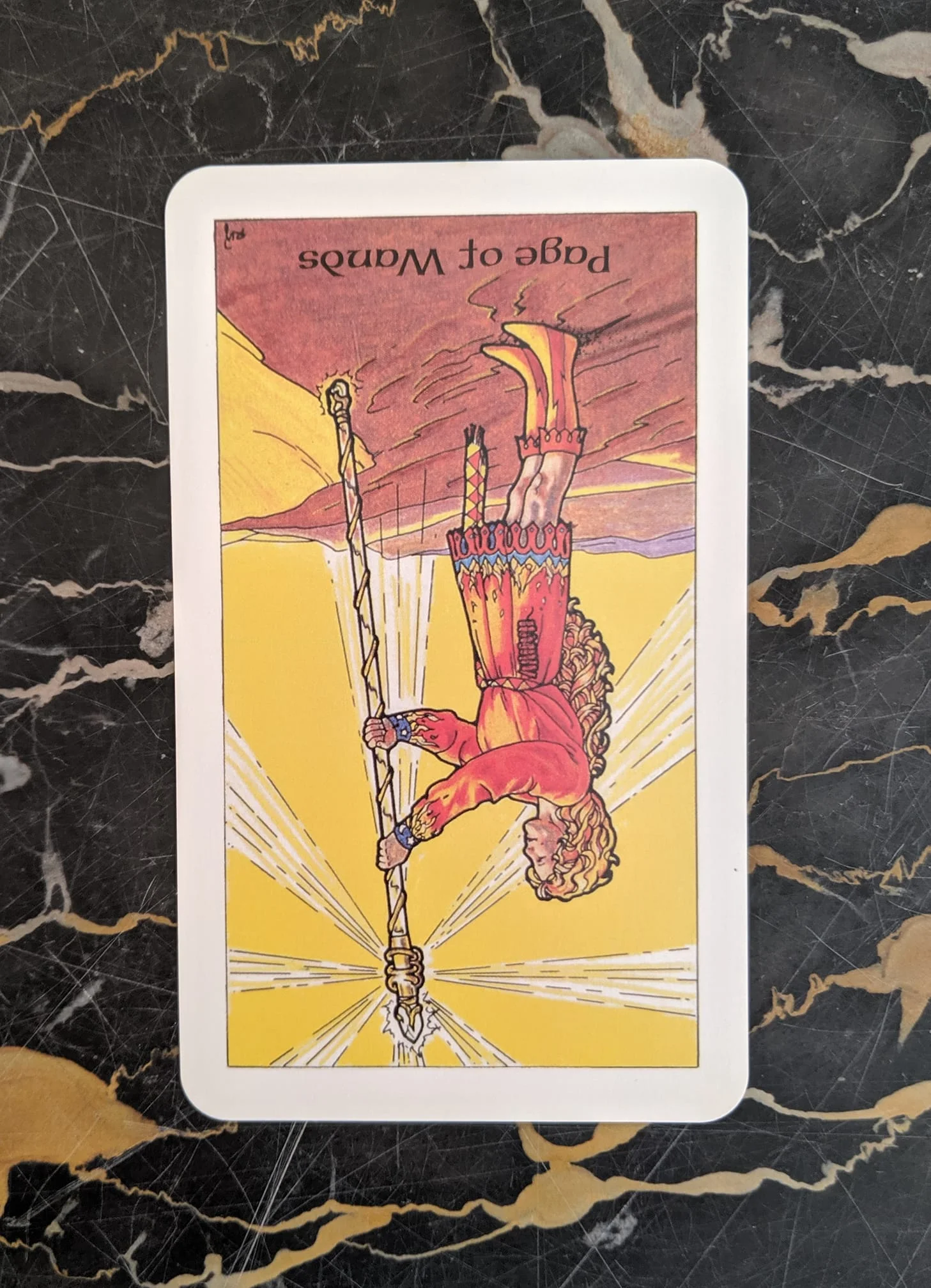 This card is from the Robin Wood deck, published in 1991.