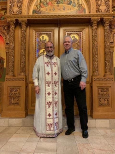 Mark and Fr. Joseph Strzelecki of the Assumption Orthodox Church in St. Louis, MO, September 2022