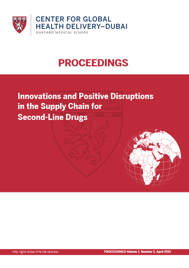 Innovations and Positive Disruptions in the Supply Chain for Second Line TB Drugs -  Workshop Proceedings