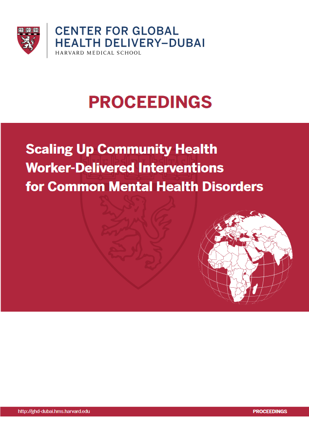 Scaling Up Community Health Worker-Delivered Interventions for Common Mental Health Disorders