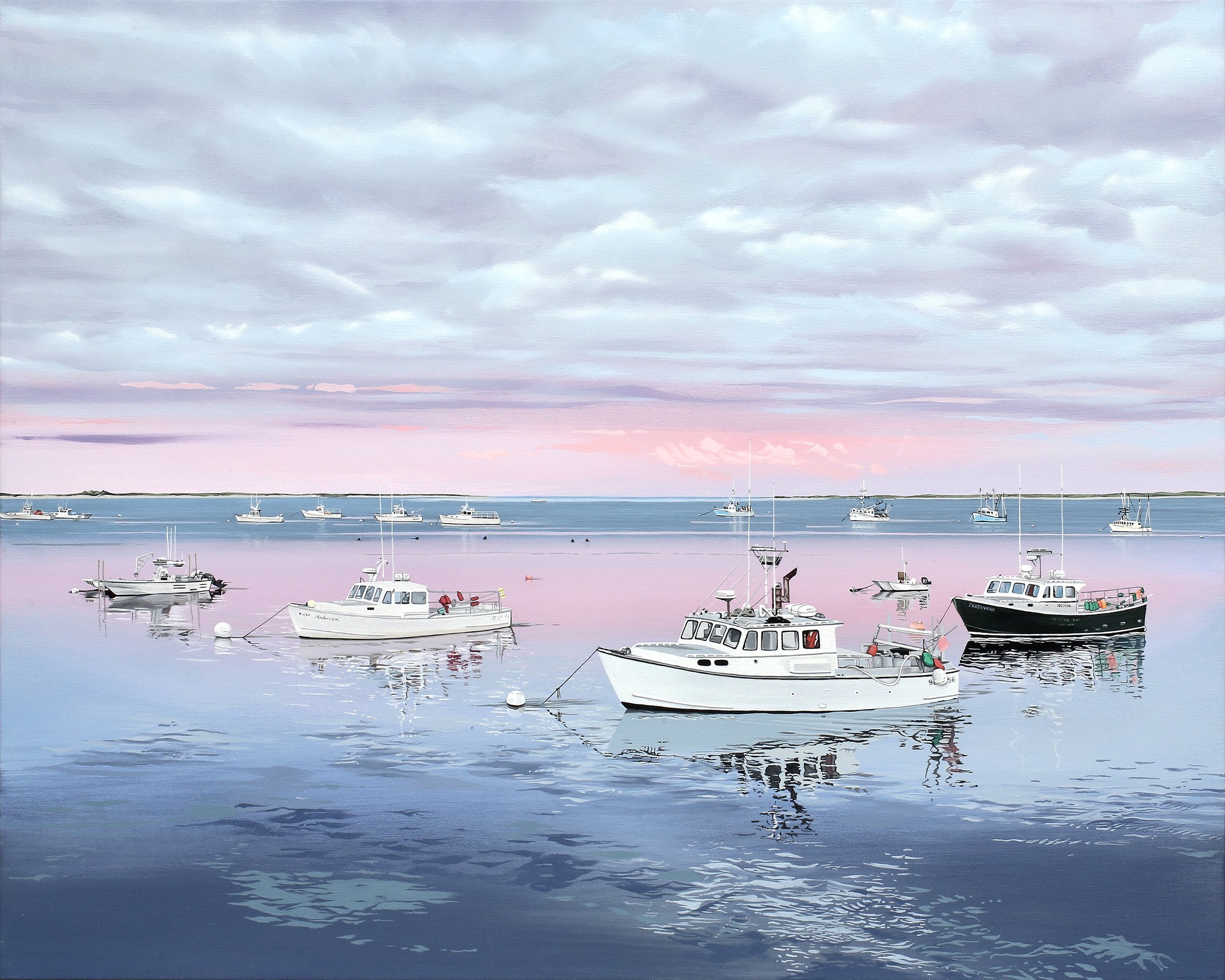 Chatham Fish Pier 24” x 30” Acrylic on canvas sold