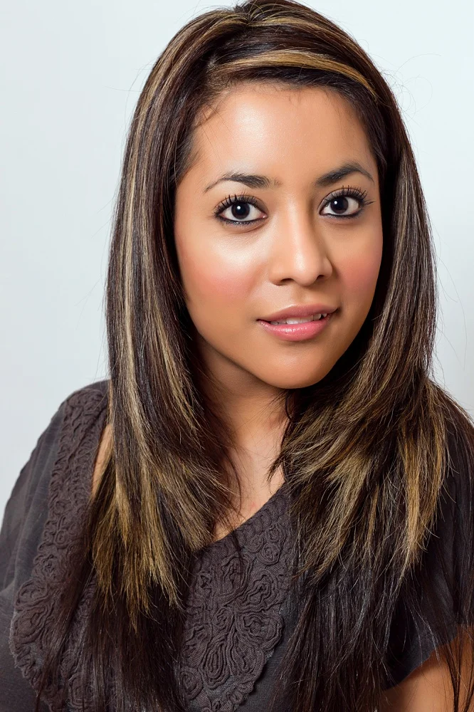 studio headshot of model in denver colorado