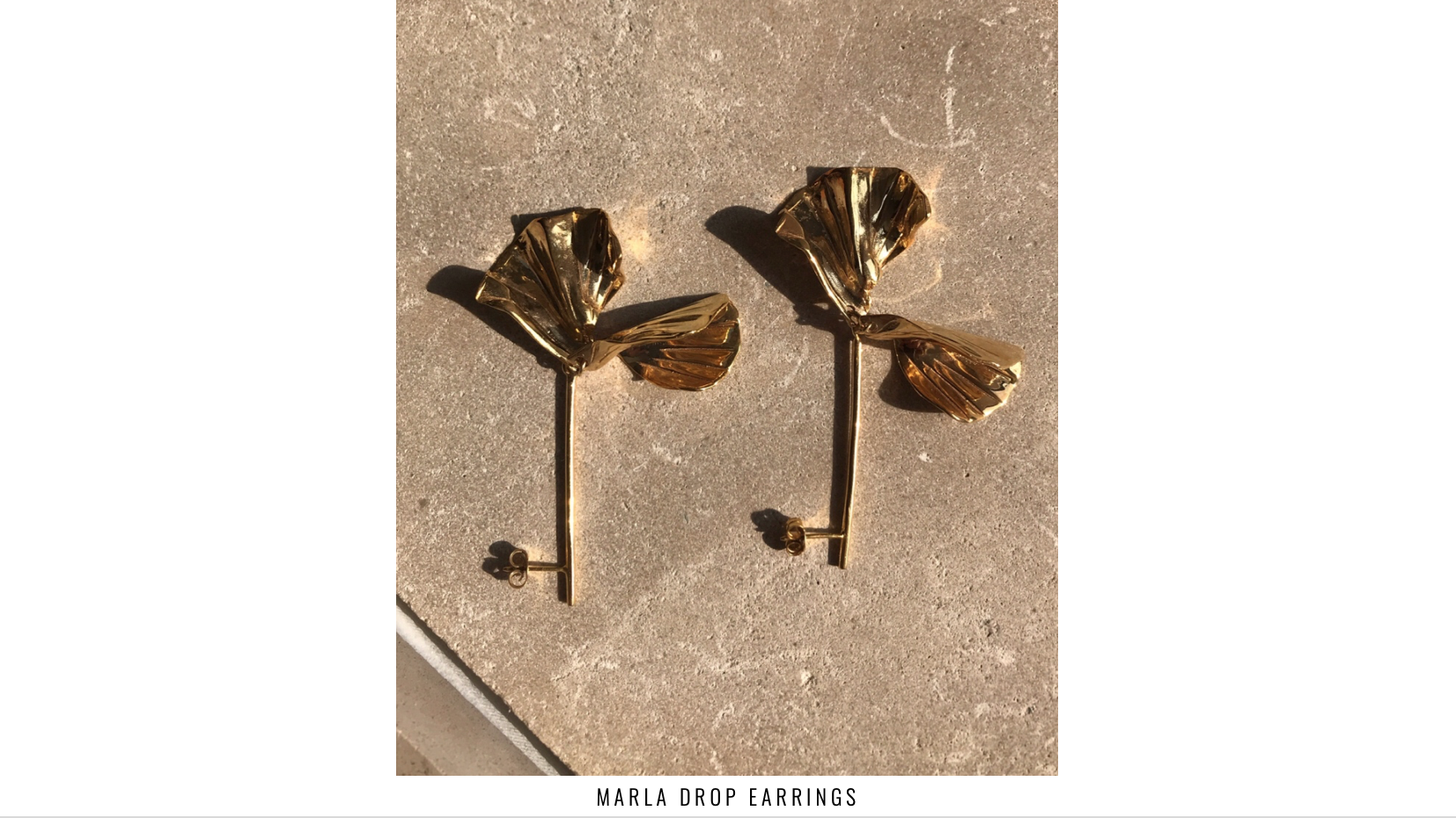 Marla drop earrings gold ruddock jewellery
