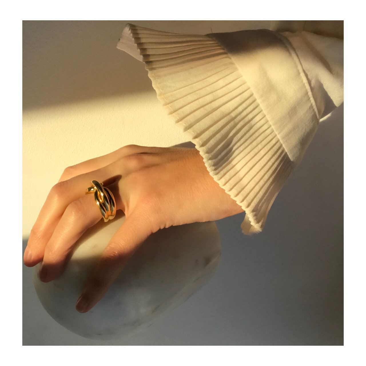 Gold Brisa Ring by Ruddock Jewellery