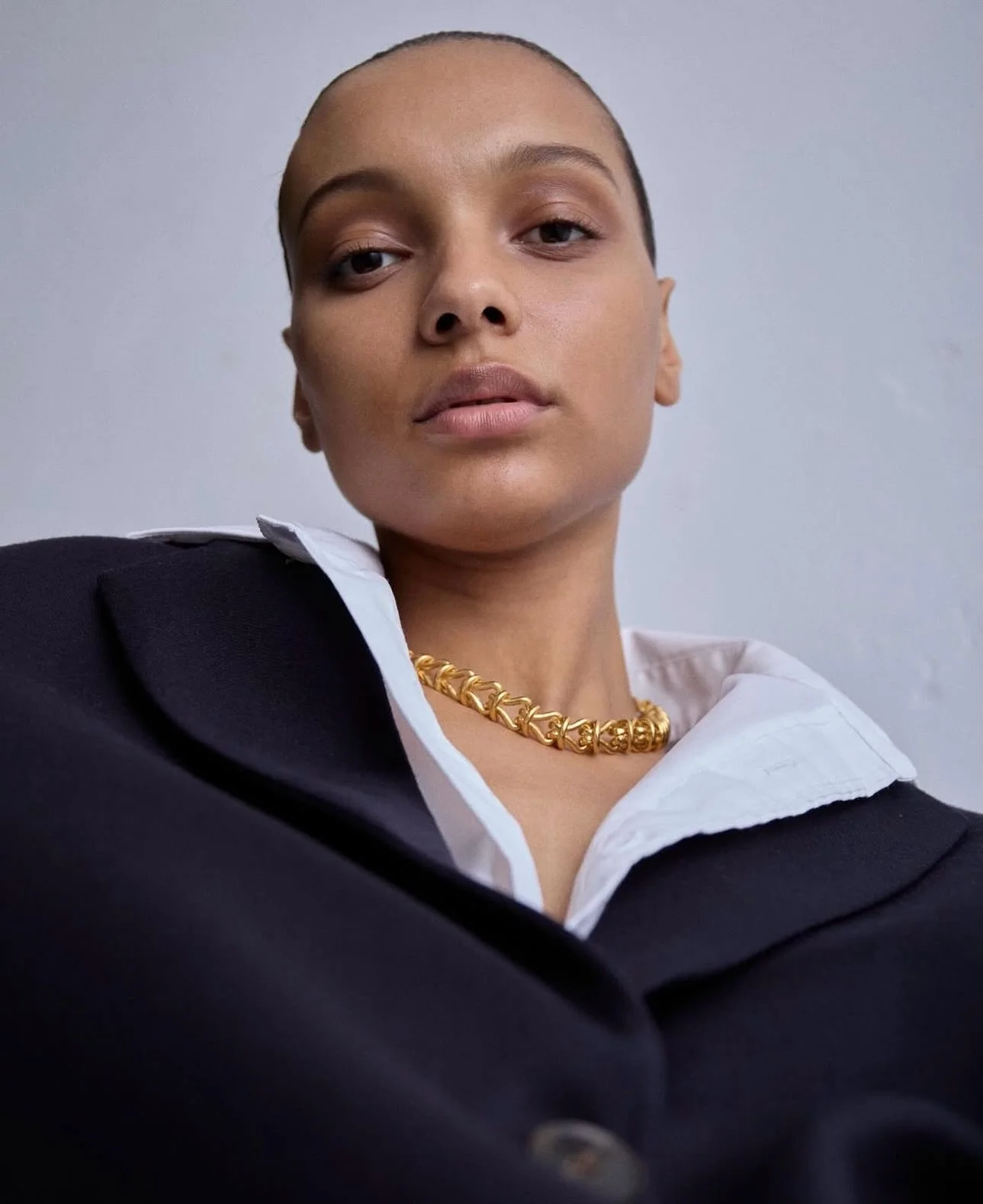 The Rosa Necklace styled with @jkts_london for their launch campaign 🖤

Styling @aradiacrockettstylist 
Photography @natashawray 
Producer @verylittlelina 
Hair &amp; MU @annagibson_mua 
Model @sophiaakosa 
Photography assistant @laurenhillsdon