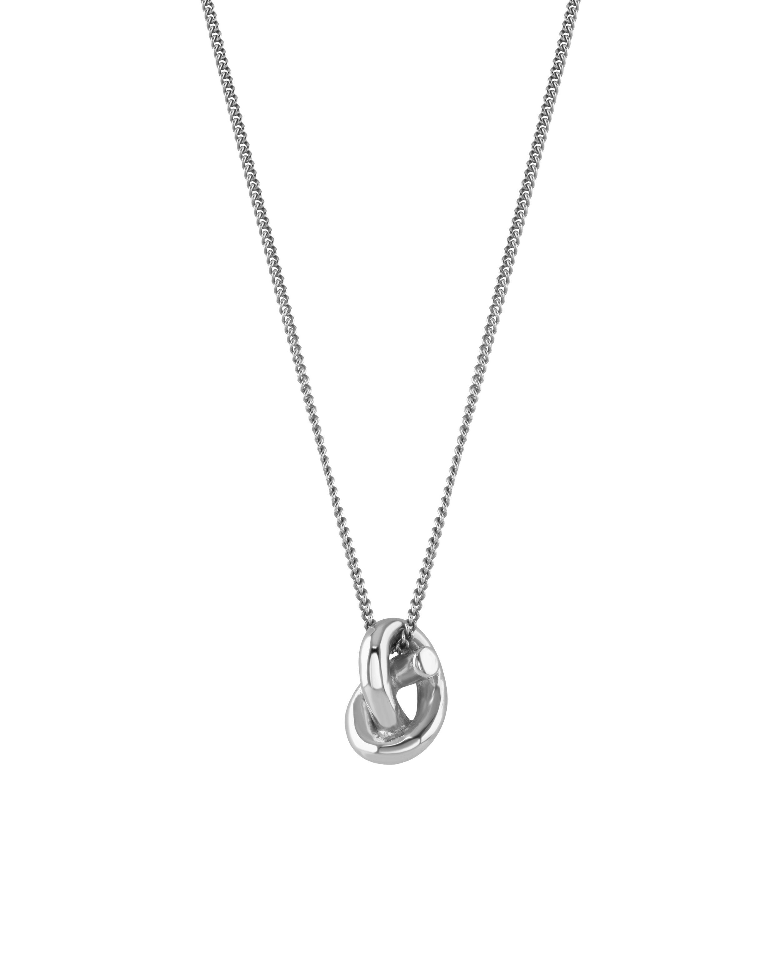 Bella 🤍 a simple weighty love knot hung on a sleek curb chain.
Perfect solo or layered for everyday wear.

#everydayheroes #loveknotnecklace #everydayjewellery
