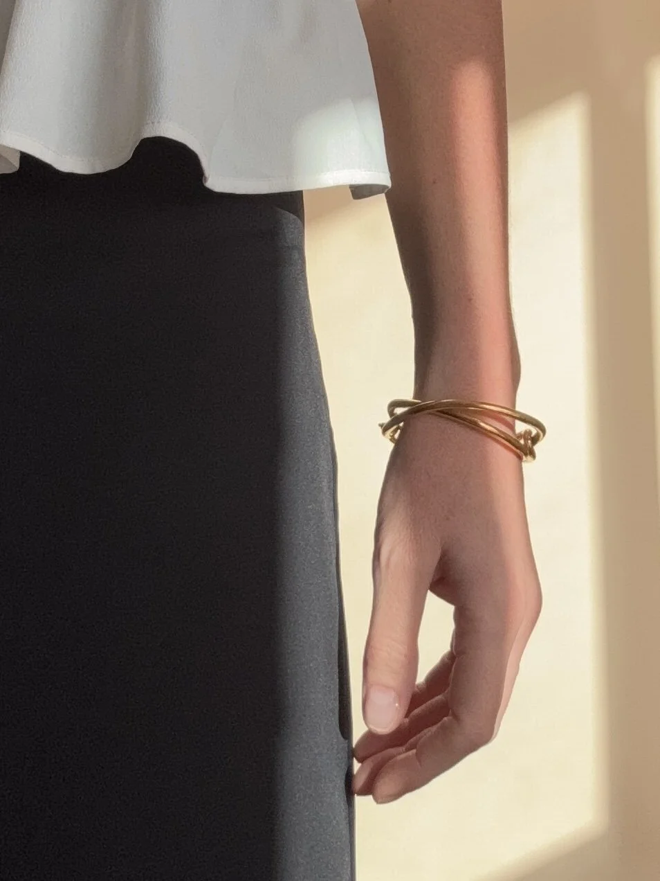 Gold Soma Bracelet model shot.jpg