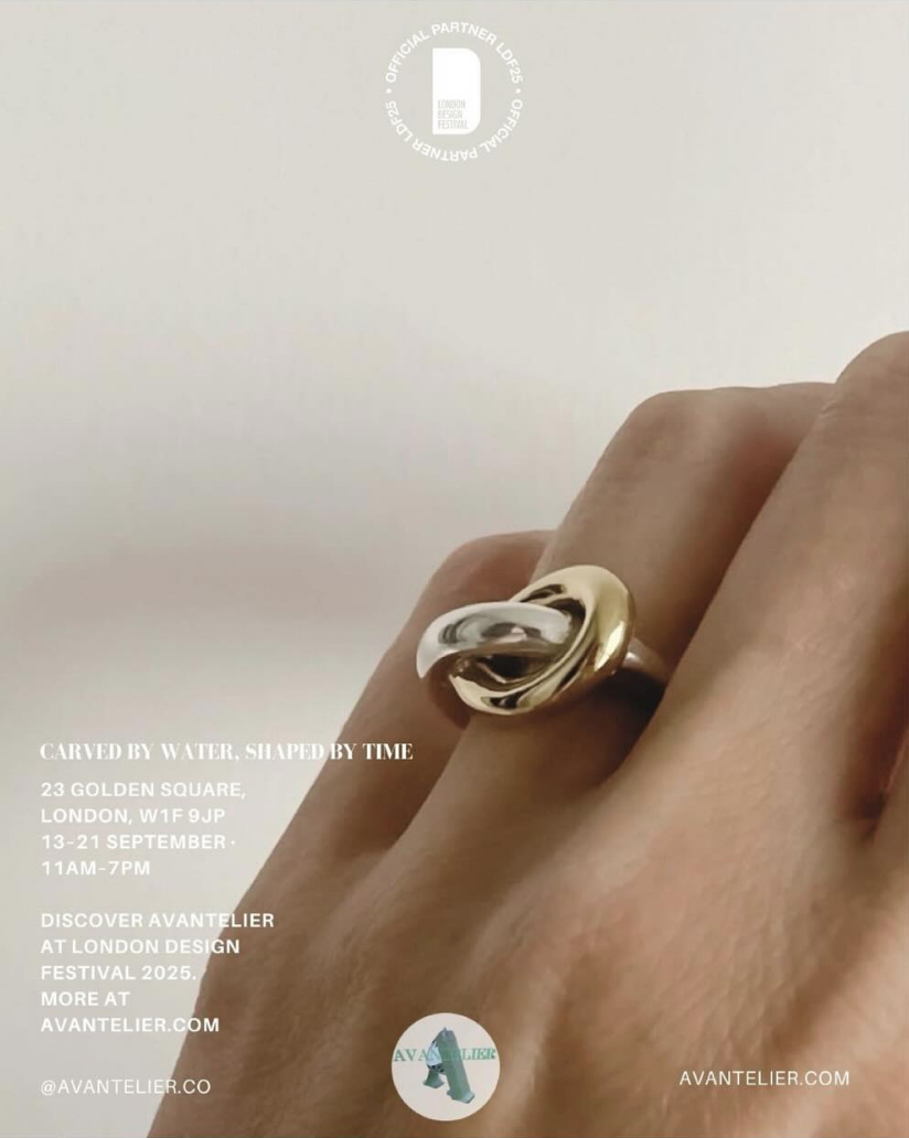 london design festival jewellery, shaped by water carved by time, Avantelier