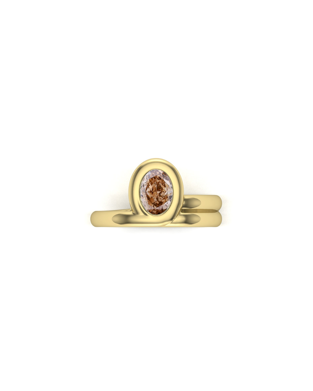 Orbe champagne diamond ring