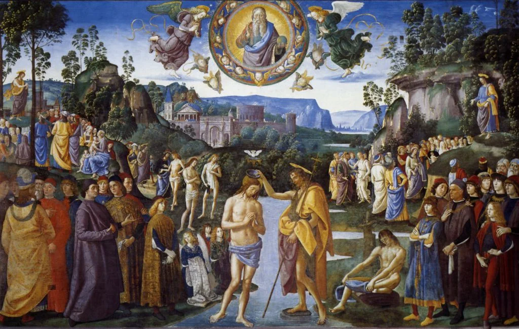 Baptism of Christ by Pietro Perugino
