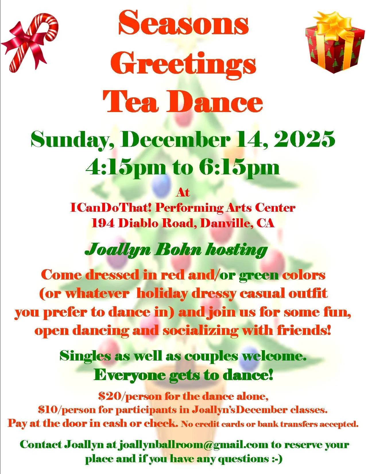 Season's Greetings Tea Dance