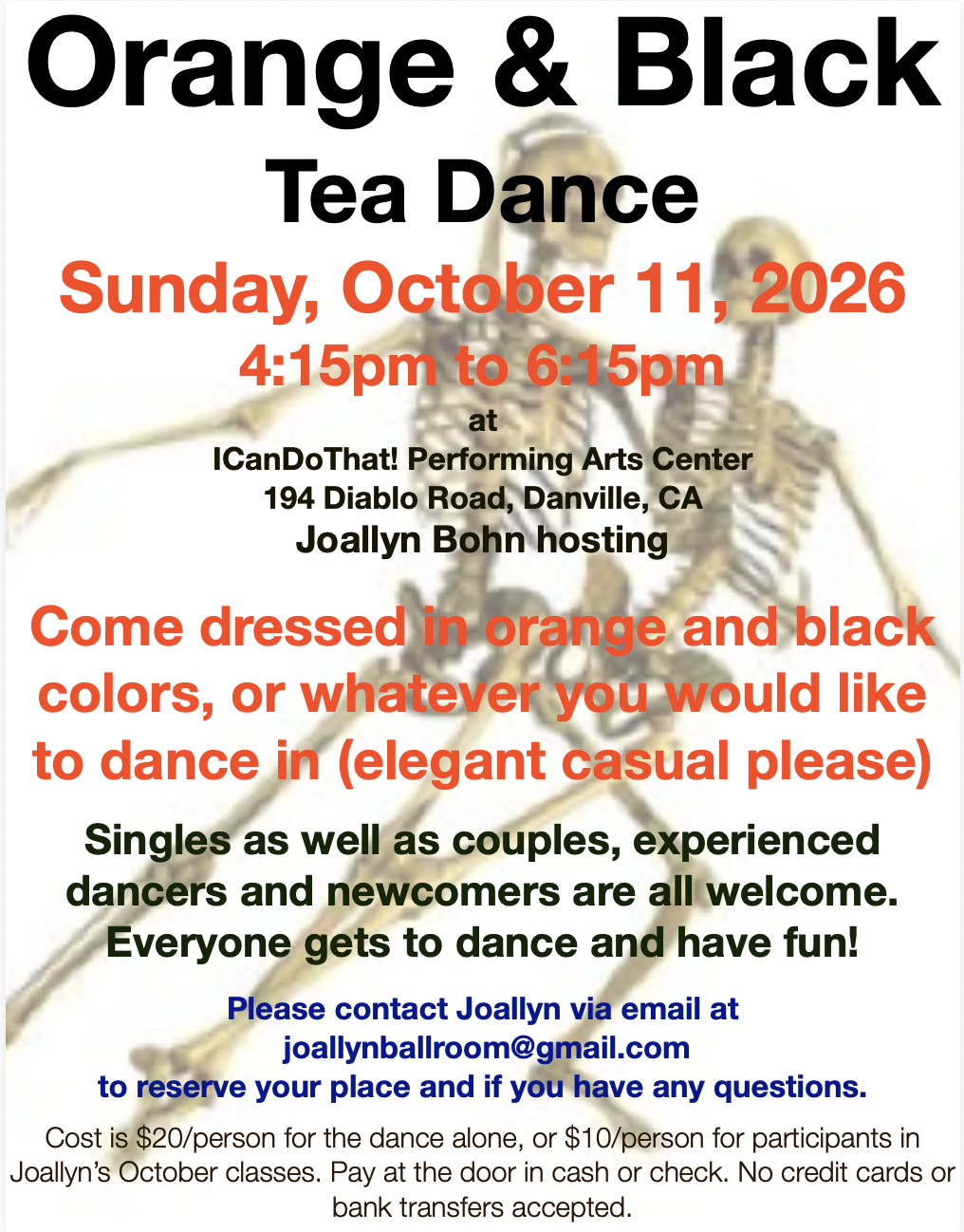 Orange &amp; Black Tea Dance