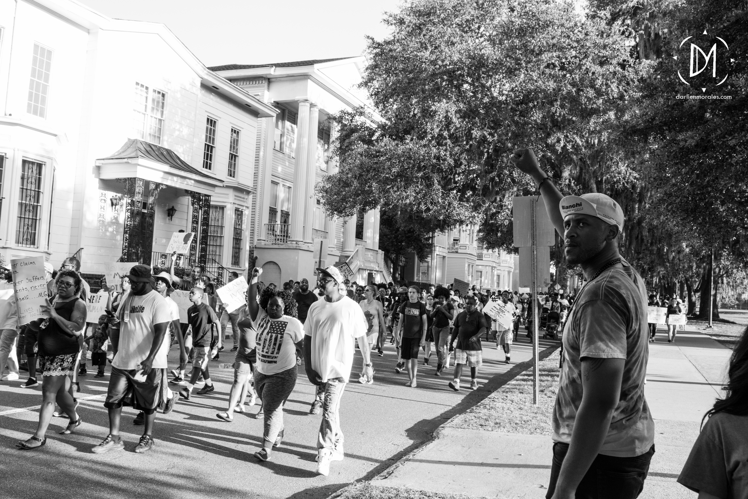  The march started at Forsyth Park.  -July 12, 2016 