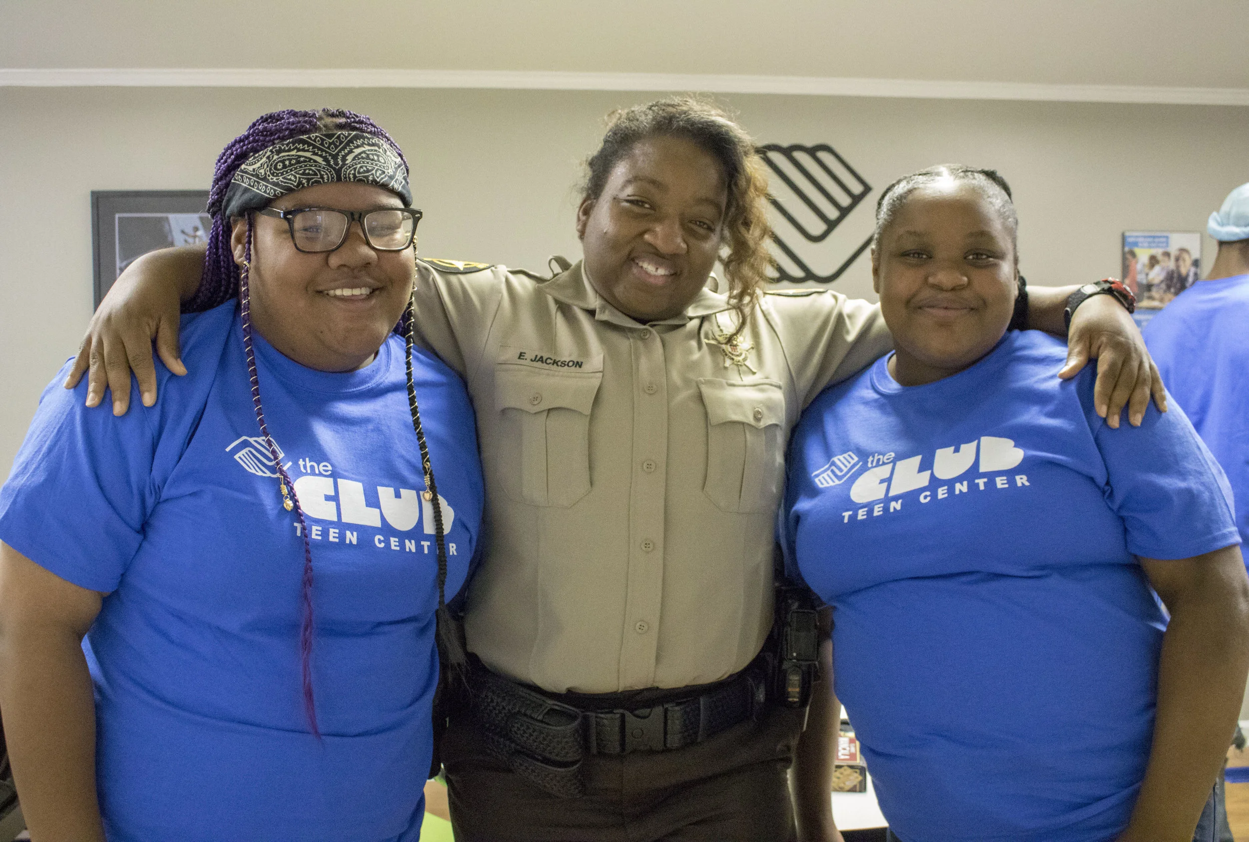 Newton County Sheriff Officers helped transport teens to the Club on our opening day.