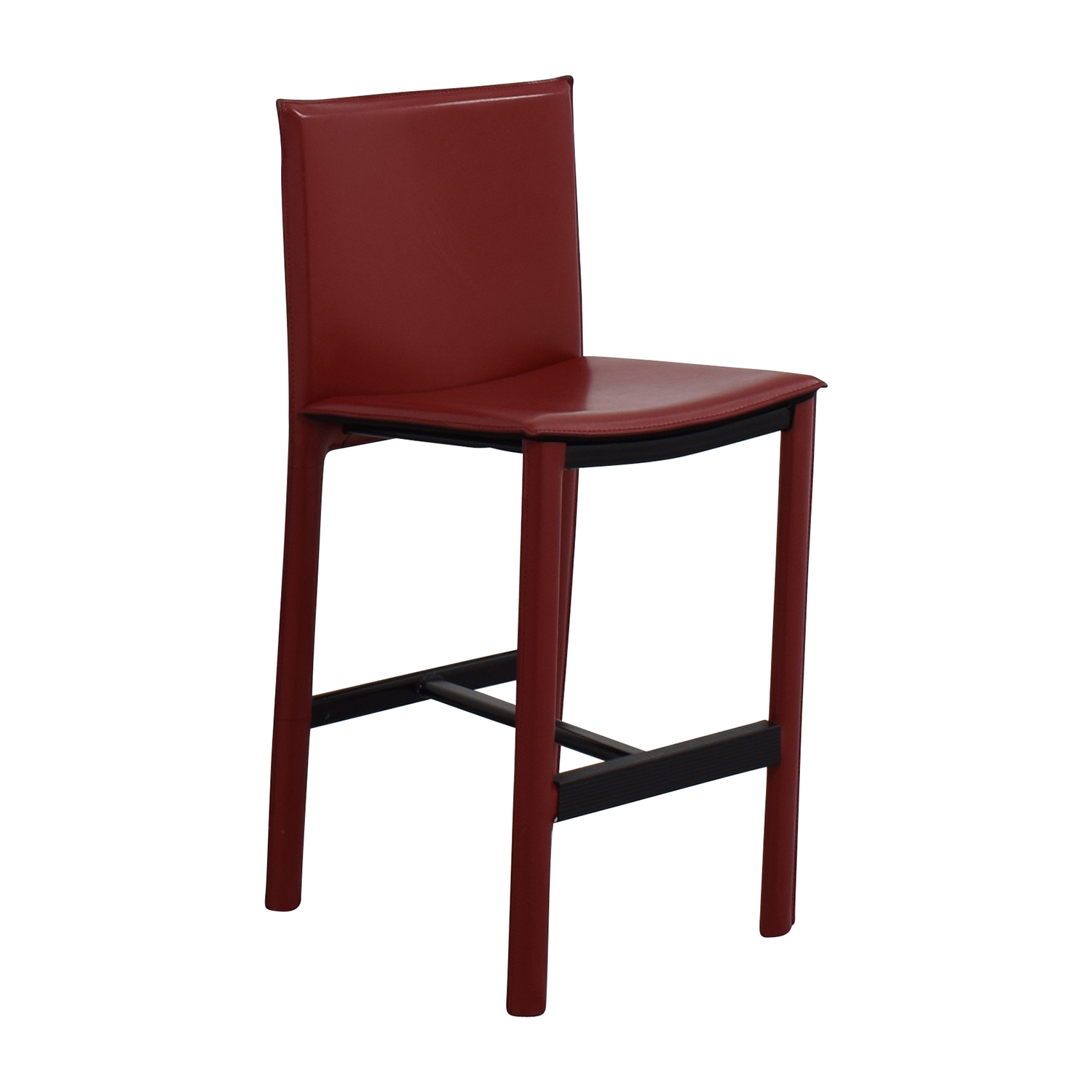 Red Leather High Chair ($10)